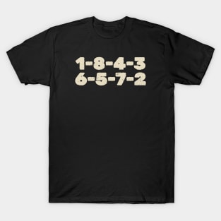 1-8-4-3-6-5-7-2 Firing Order Funny T-Shirt